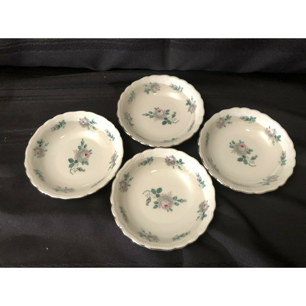 PMR Bavaria, Jaeger & Co Fruit Saucer - Pasadena‎ Design , Platinum Crown, Rose